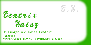 beatrix waisz business card